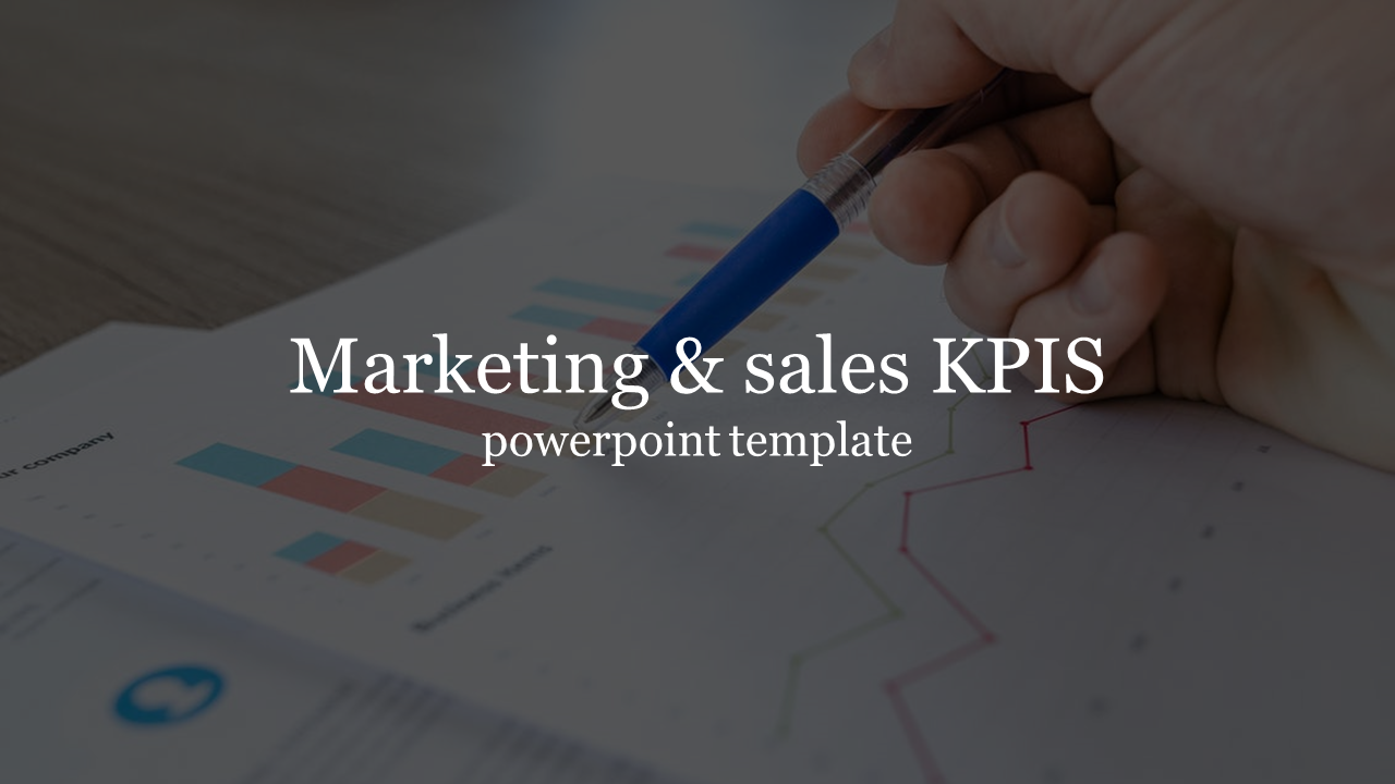 Marketing and sales KPIS powerpoint template